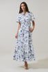 Renzo Toile Belraj Poplin Maxi Dress